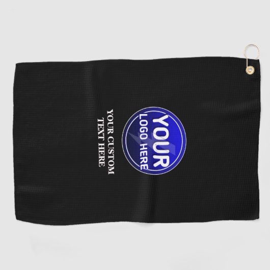 Creëer de aangepaste logo/bewerkbare sjabloon van golfhanddoek (Horizontaal)