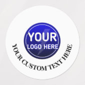 Creëer de aangepaste logo/bewerkbare sjabloon van labels (Design 1)