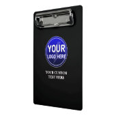 Creëer de aangepaste logo/bewerkbare sjabloon van  mini klembord (Angled2)