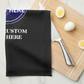 Creëer de aangepaste logo/bewerkbare sjabloon van  theedoek (Quarter Fold)