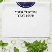 Creëer de aangepaste logo/bewerkbare sjabloon van  theedoek (Gevouwen)