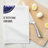 Creëer de aangepaste logo/bewerkbare sjabloon van  theedoek (Quarter Fold)