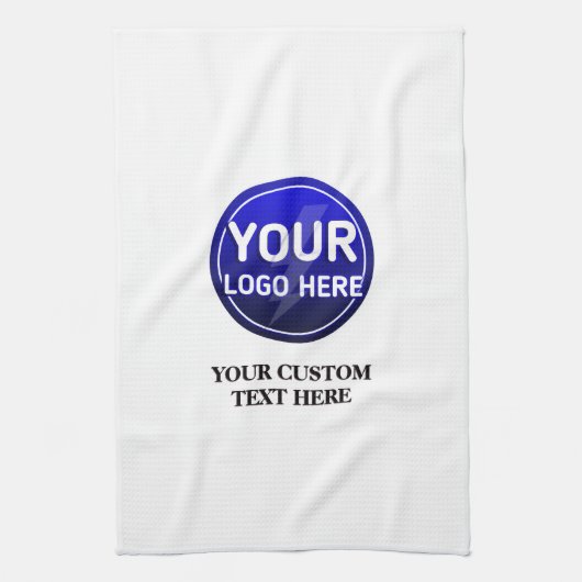 Creëer de aangepaste logo/bewerkbare sjabloon van  theedoek (Verticaal)