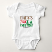 Creëer De eerste kerstdagen van je eigen baby Romper (Voorkant)