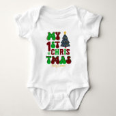 Creëer De eerste kerstdagen van je eigen baby Romper (Voorkant)