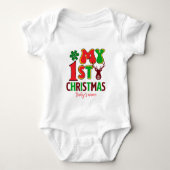 Creëer De eerste kerstdagen van je eigen baby Romper (Voorkant)