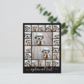 Creëer een aangepaste fotocollage - 20 foto's briefkaart (Staand voorkant)