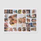 Creëer een aangepaste fotocollage - 25 foto's tissuepapier (Voorkant)