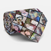 Creëer een Aangepaste fotocollage met 12 foto's Stropdas (Opgerold)