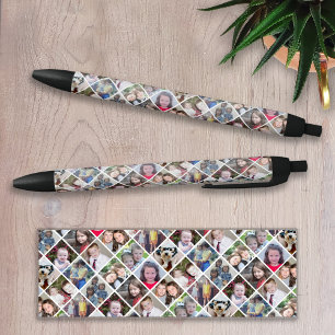 Creëer een Aangepaste fotocollage met 12 foto's Zwarte Inkt Pen