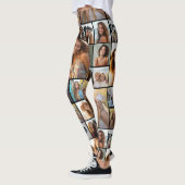 Creëer een Aangepaste fotocollage met 14 foto's Leggings (Links)