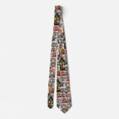 Creëer een Aangepaste fotocollage met 16 foto's Stropdas (Achterkant)