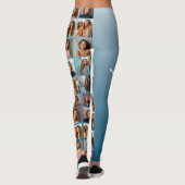 Creëer een aangepaste fotocollage met 18 foto's bl leggings (Achterkant)