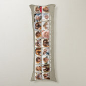 Creëer een Aangepaste fotocollage met 18 foto's Lichaamskussen (Voorkant Verticaal)