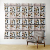 Creëer een Aangepaste fotocollage met 4 foto's Wandkleed (In Situ (horizontaal))