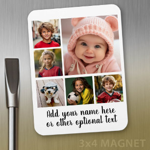 Creëer een Aangepaste fotocollage met 6 foto's Magneet