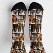 Creëer een aangepaste fotocollage met 6 zwarte fot sokken (Top)