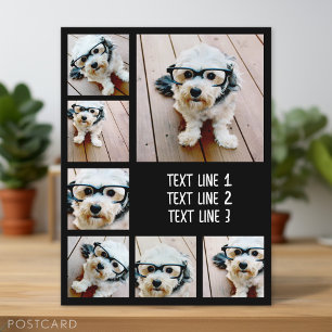 Creëer een Aangepaste fotocollage met 7 foto's - T Briefkaart