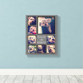 Creëer een Aangepaste fotocollage met 8 foto's Canvas Afdruk (Insitu (Houten vloer))