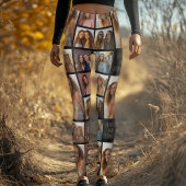 Creëer een Aangepaste fotocollage met 8 foto's Leggings