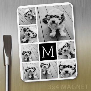 Creëer een Aangepaste fotocollage met 8 foto's Magneet