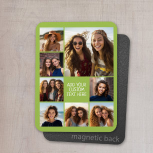 Creëer een Aangepaste fotocollage met 8 foto's Magneet
