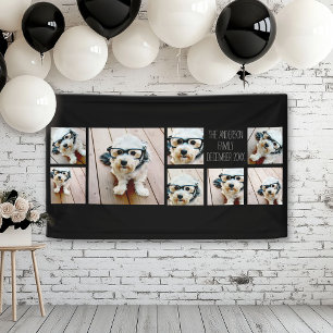 Creëer een Aangepaste fotocollage met 8 foto's Spandoek