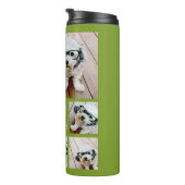 Creëer een Aangepaste fotocollage met 8 foto's Thermosbeker (Geroteerd rechts)