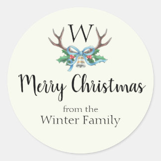 Creëer een aangepaste monogram naam cadeau Label