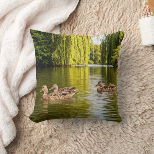 Creëer Een afbeelding van een groep zee dok zwemme Kussen (Deken)