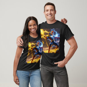 Creëer Een afbeelding van een superheld met de kra T-shirt