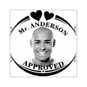 Creëer Een Custom Funny Face Teacher Goedkeuring Rubberstempel (Afrduk)