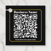 Creëer een direct scanbare QR-code voor bedrijven Bedankjes Labels (Voorkant)