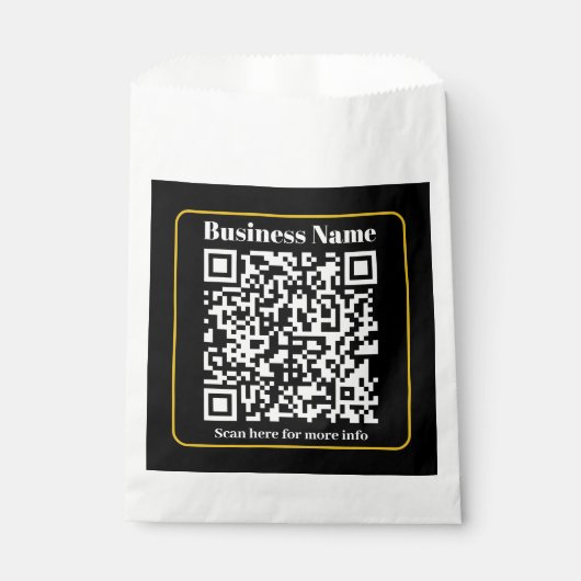 Creëer een direct scanbare QR-code voor bedrijven Bedankzakje (Voorkant)