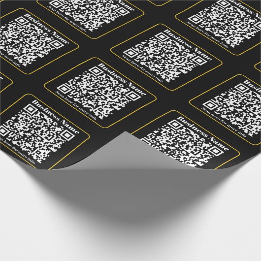 Creëer een direct scanbare QR-code voor bedrijven Cadeaupapier (Hoek)