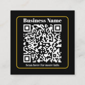 Creëer een direct scanbare QR-code voor bedrijven Informatiekaartje (Voorkant)