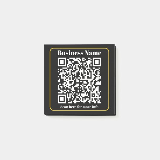 Creëer een direct scanbare QR-code voor bedrijven Post-it® Notes (Voorkant)