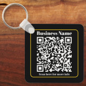 Creëer een direct scanbare QR-code voor bedrijven Sleutelhanger (Voorkant)