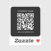 Creëer een doorzichtige waterdichte QR-code onmidd Sticker (Vel)