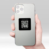 Creëer een doorzichtige waterdichte QR-code onmidd Sticker