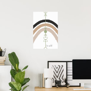Creëer een eenvoudiger leven - Abstracte Boog Poster