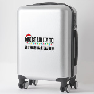 😂Creëer een grappige waarschijnlijk citaat kerst Sticker