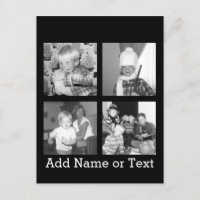Creëer een Instagram Collage met 4 foto's - zwart