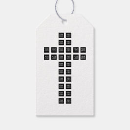 Creëer een kruispatroon met een Logo of Afbeelding Cadeaulabel