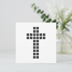 Creëer een kruispatroon met een Logo of Afbeelding Notitiekaartje