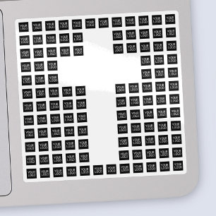 Creëer een kruispatroon met een Logo of Afbeelding Sticker