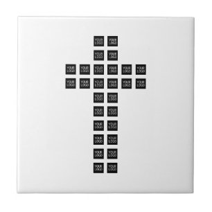 Creëer een kruispatroon met een Logo of Afbeelding Tegeltje