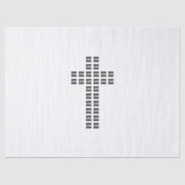 Creëer een kruispatroon met een Logo of Afbeelding Tissuepapier