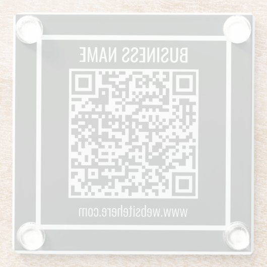 Creëer een moderne QR-code Glazen Onderzetter (Achterkant)