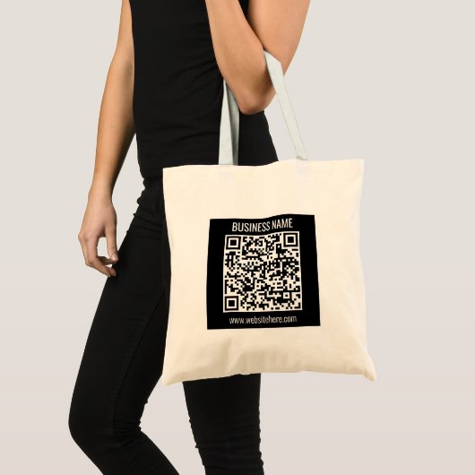 Creëer een moderne QR-code Tote Bag (Voorkant (product))